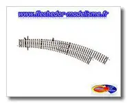 Aiguillage courbe droit R5/R6 Roco