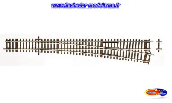 Aiguillage droit, dév. droite Roco