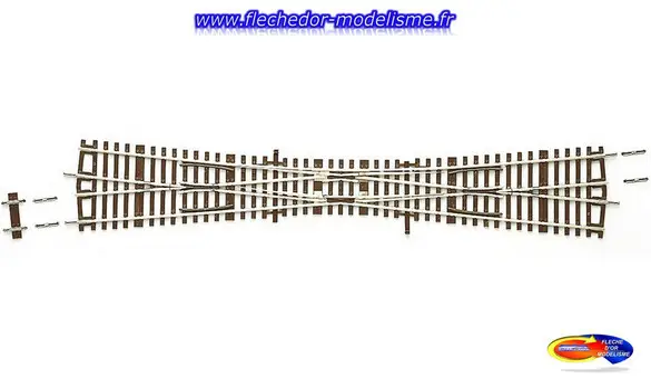 Traversée-jonction simple 345 mm Roco