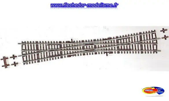 Traversée-jonction double 345 mm Roco