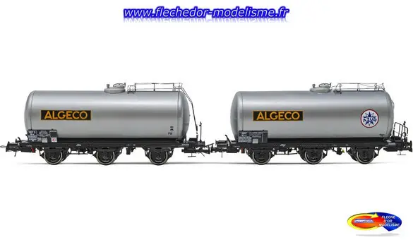 2 wagons citerne ALGECO SNCF EpIII JOUEF