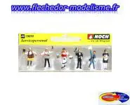 6 figurines "Personnel de service" NOCH