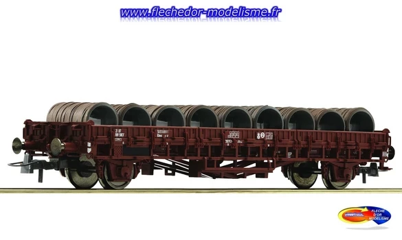 Wagon plat type Klms SNCF Ep.IV ROCO