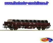 Wagon plat type Klms SNCF Ep.IV ROCO