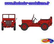 Jeep N°226 sur le capot avant REE