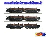 Coffret de 3 wagons plats NS Ep.IV ROCO