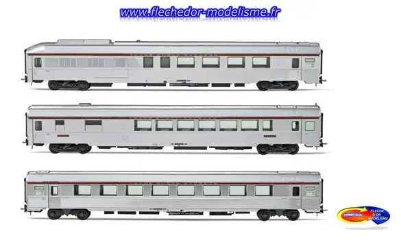 3 voitures TEE Mistral SNCF EpIV JOUEF