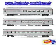 3 voitures TEE Mistral SNCF EpIV JOUEF