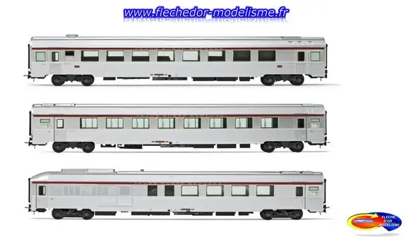 3 voitures TEE Mistral SNCF EpIV JOUEF