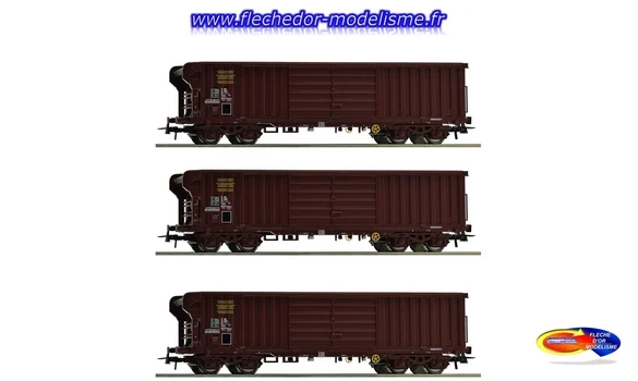 Coffret de 3 wagons SNCF Ep.IV ROCO