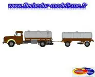 Camion Willeme Citerne à vin + remorque