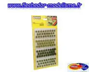 104 touffes d'herbes 4 tons de vert NOCH