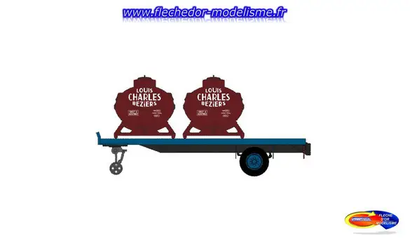 Remorque pl. 2 cont. "Louis Charles" REE