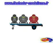 Remorque plateau 3 cont. "Simotra" REE