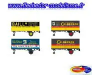 Set de 4 remorques REE