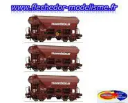 Set 3 wagons céréaliers SNCF Ep.IV# ROCO