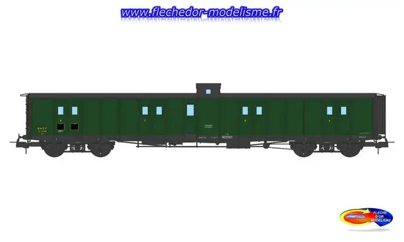 Fourgon à Bogie EpIII SNCF Toit Noir REE