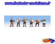 6 personnages "réunion d'habitués" NOCH