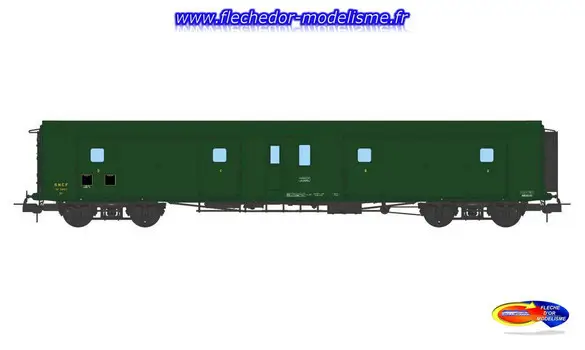 Fourgon à Bogie Métal. Ep.III SNCF REE