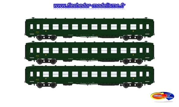 3 Voitures DEV AO courtes B10 EpIIIb REE