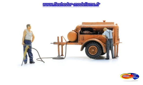 Compresseur marteau-piq. + 2 fig ARTITEC