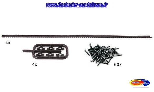 Crémaillères flexibles pour voie ROCO