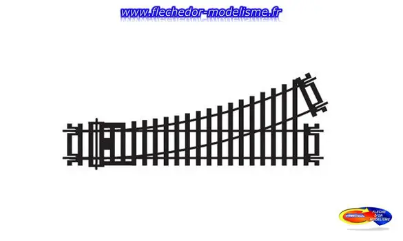 Aiguillage gauche manuel court JOUEF