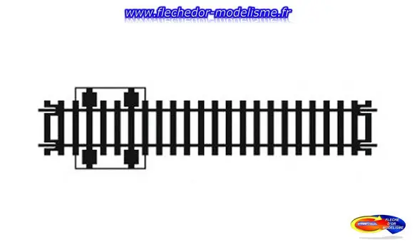 Rail droit à 2 coupures JOUEF