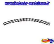 Double rail courbe rayon 572 mm JOUEF