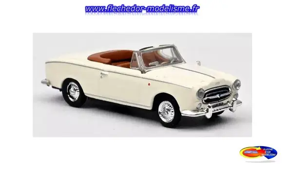 Peugeot 403 blanche cabriolet NOREV