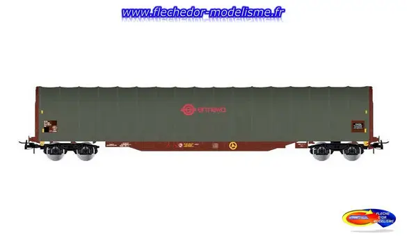 Wagon bâche Rils Ermewa SNCF Ep.VI JOUEF
