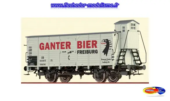 Wagon couvert Ganter Bier DB EpIII BRAWA