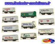 Set de 10 wagons de bière BRAWA