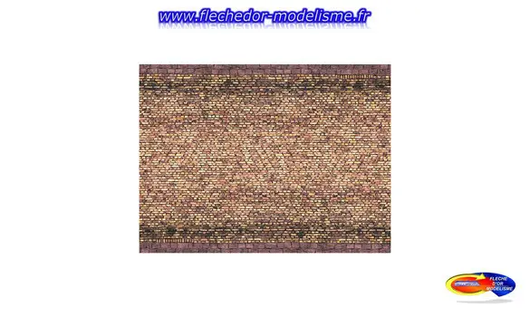 Carton 3D Brique jaune-multicolore NOCH