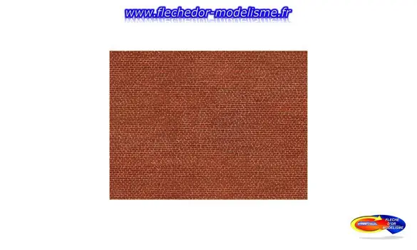 Carton 3D Brique Hollandaise rouge NOCH