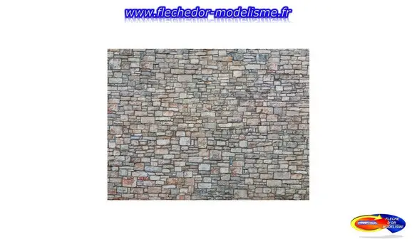 Carton 3D Mur de pierre grise NOCH