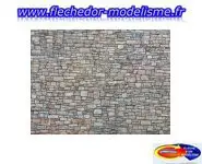 Carton 3D Mur de pierre grise NOCH