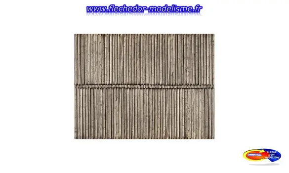 Carton 3D Mur en planches NOCH