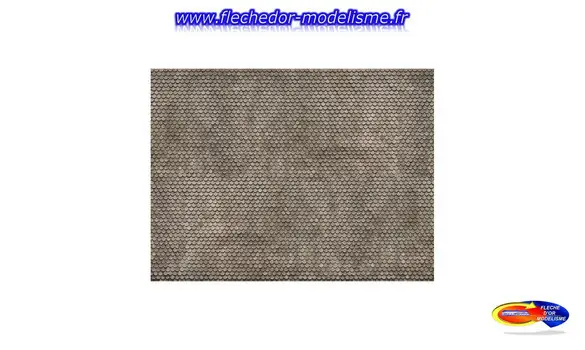 Carton 3D Tuile Alsacienne grise NOCH