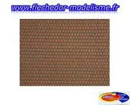 Plaque de tuiles plates rouges NOCH