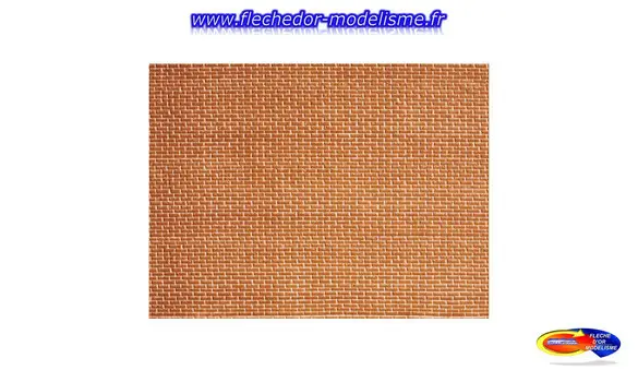 Plaque de décoration mur de briques NOCH