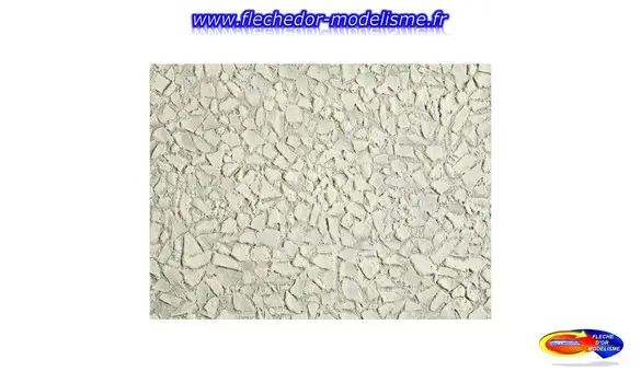 Plaque déco pierres grises de sol NOCH