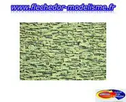 Plaque décoration pierres gris/vert NOCH