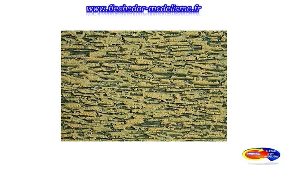 Plaque décoration pierres brunes NOCH