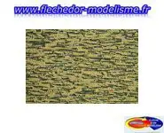 Plaque décoration pierres brunes NOCH