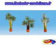 3 Palmiers en pot NOCH