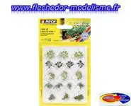 17 touffes de fleurs de jardin NOCH