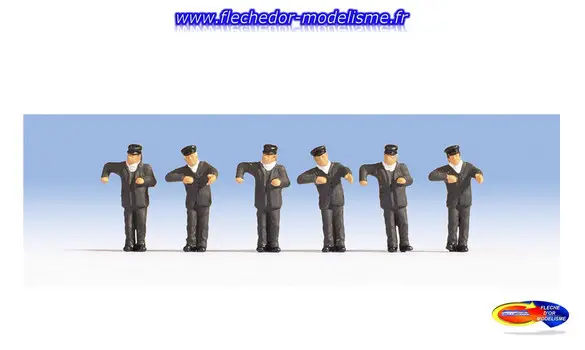 6 conducteurs locomotive à vapeur NOCH