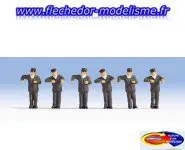 6 conducteurs locomotive à vapeur NOCH