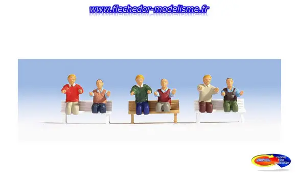 6 bustes de conducteur locomotive NOCH